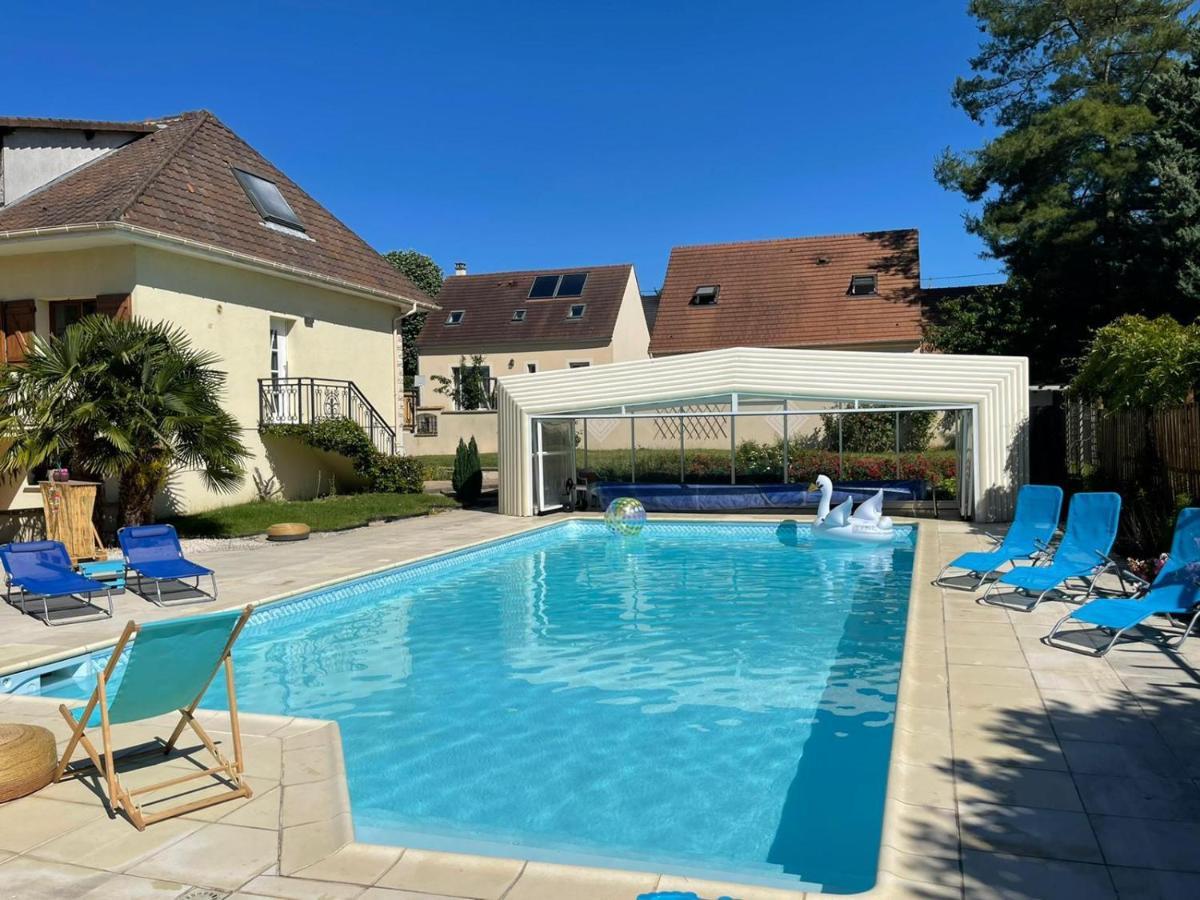 L'Annexe- Guest House Avec Piscine Studio Avec Coin Chambre Rosny-sur-Seine Buitenkant foto